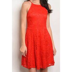 NEW AVAILABLE lace mini dress in red
